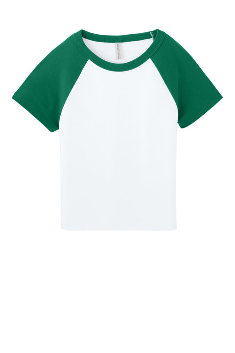 BELLA+CANVAS® Women's Micro Rib Raglan Baby Tee BC1201