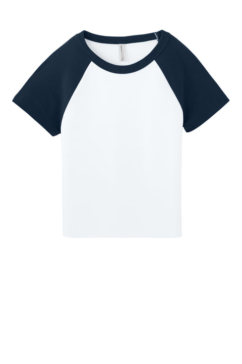 BELLA+CANVAS® Women's Micro Rib Raglan Baby Tee BC1201