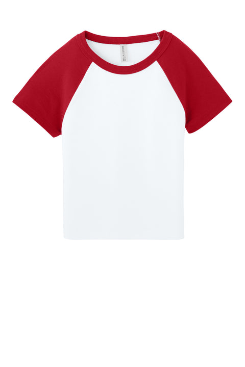 BELLA+CANVAS® Women's Micro Rib Raglan Baby Tee BC1201