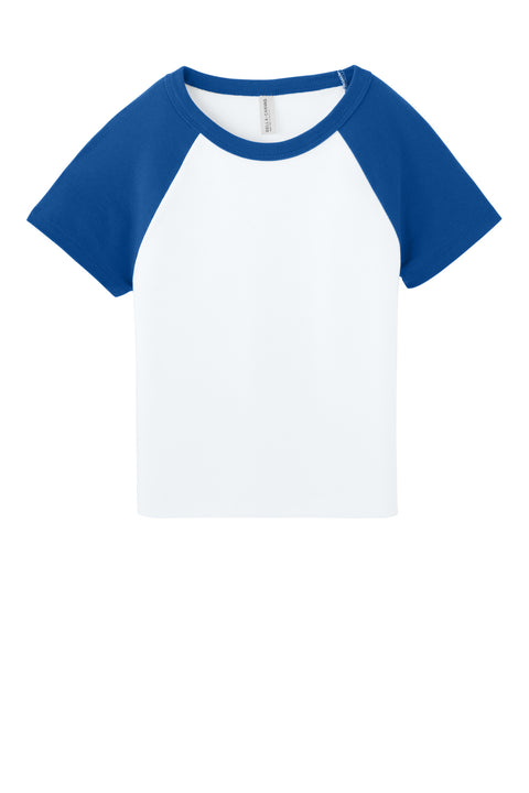 BELLA+CANVAS® Women's Micro Rib Raglan Baby Tee BC1201