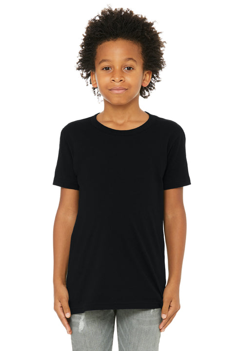 BELLA+CANVAS  ®  Youth Jersey Short Sleeve Tee. BC3001Y - [Black]