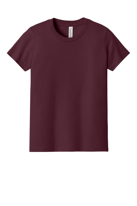 BELLA+CANVAS  ®  Youth Jersey Short Sleeve Tee. BC3001Y - [Maroon]