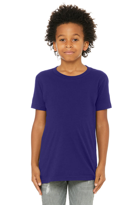 BELLA+CANVAS  ®  Youth Jersey Short Sleeve Tee. BC3001Y - [Team Purple]