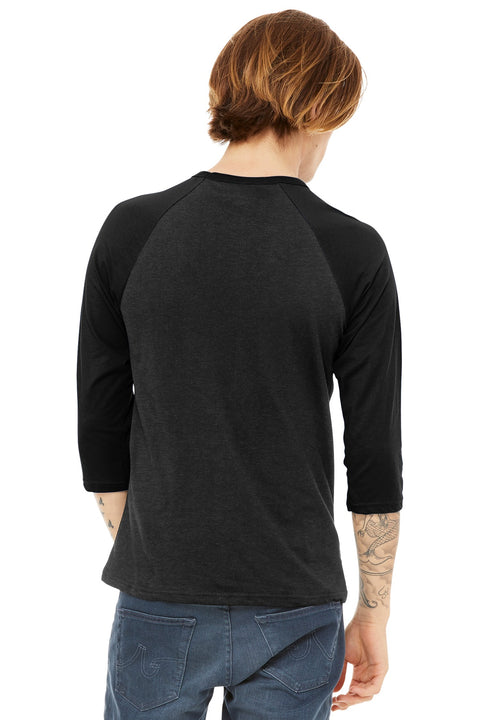 BELLA+CANVAS ® Unisex 3/4-Sleeve Baseball Tee. BC3200