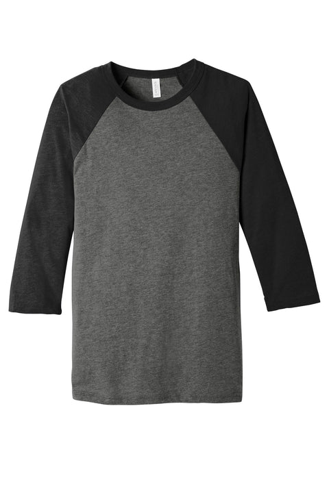 BELLA+CANVAS ® Unisex 3/4-Sleeve Baseball Tee. BC3200