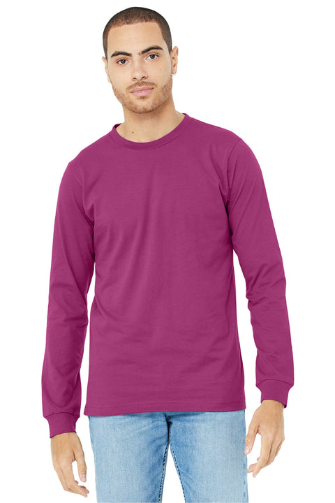 BELLA+CANVAS  ®  Unisex Jersey Long Sleeve Tee. BC3501 - [Berry]