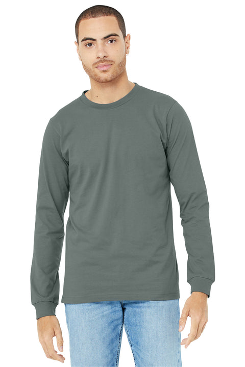 BELLA+CANVAS  ®  Unisex Jersey Long Sleeve Tee. BC3501 - [Blue Storm]