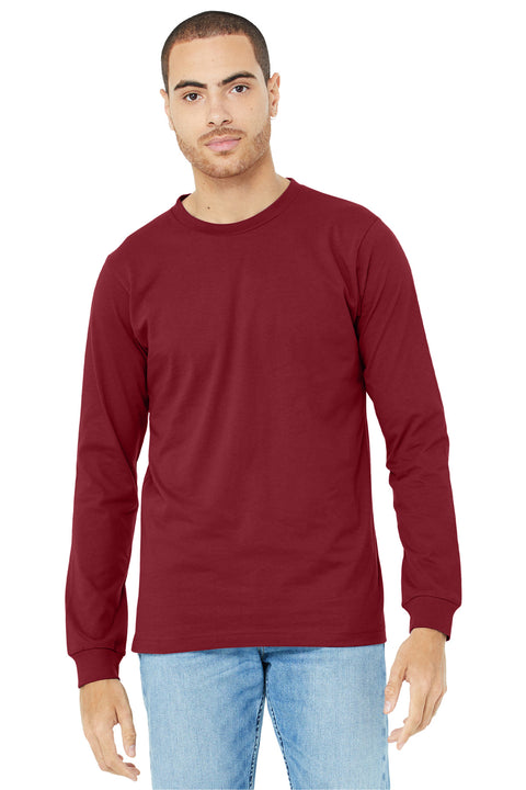 BELLA+CANVAS  ®  Unisex Jersey Long Sleeve Tee. BC3501 - [Cardinal]