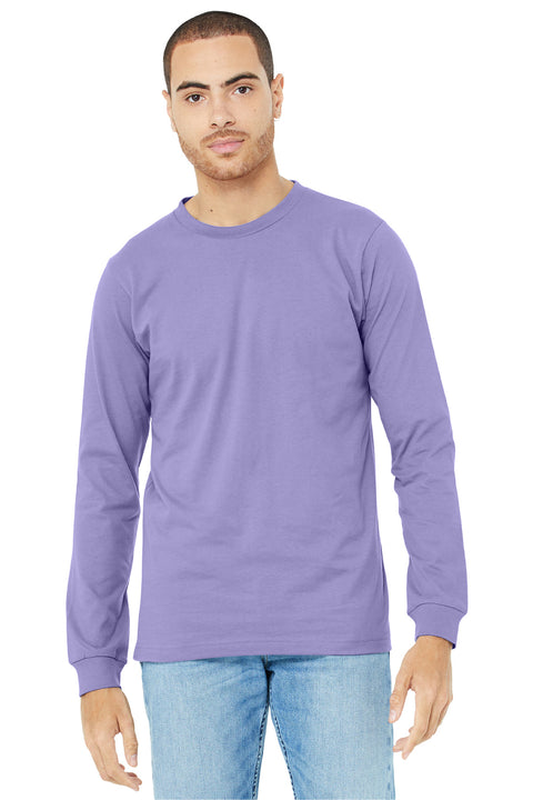 BELLA+CANVAS  ®  Unisex Jersey Long Sleeve Tee. BC3501 - [Dark Lavender]