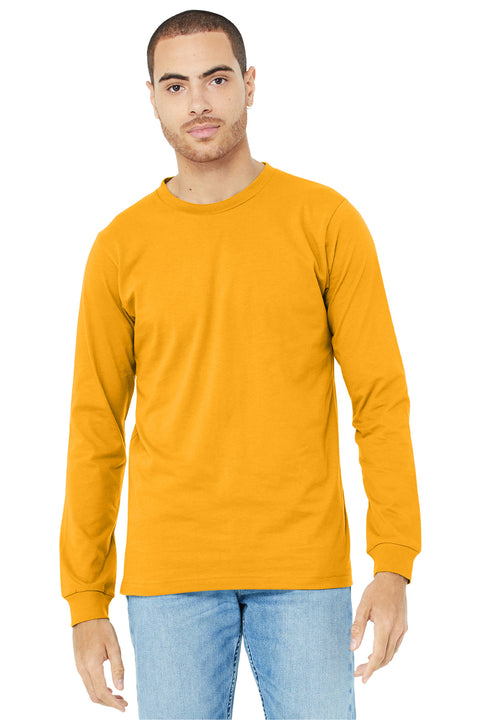 BELLA+CANVAS  ®  Unisex Jersey Long Sleeve Tee. BC3501 - [Gold]