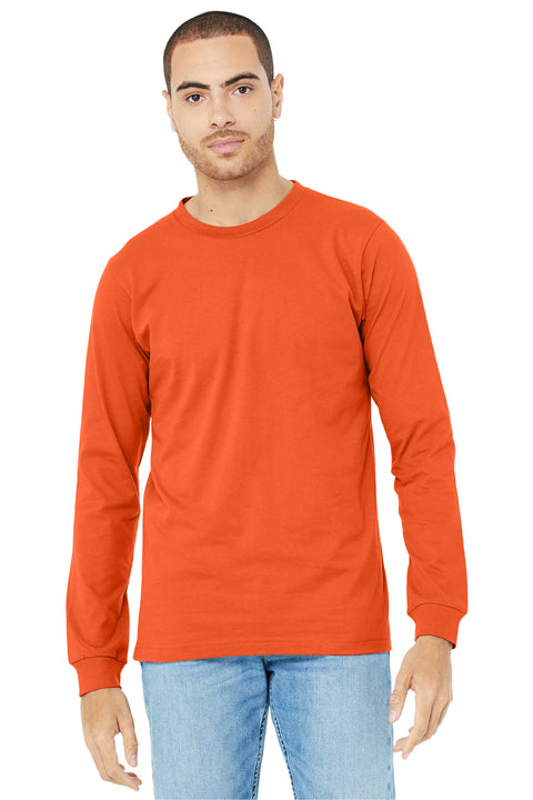 BELLA+CANVAS  ®  Unisex Jersey Long Sleeve Tee. BC3501 - [Orange]