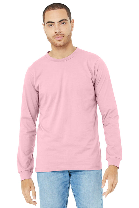 BELLA+CANVAS  ®  Unisex Jersey Long Sleeve Tee. BC3501 - [Pink]