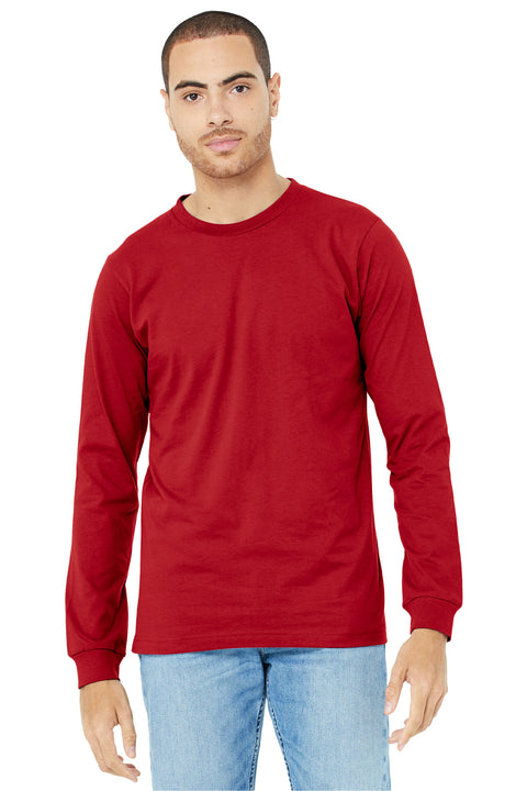 BELLA+CANVAS  ®  Unisex Jersey Long Sleeve Tee. BC3501 - [Red]