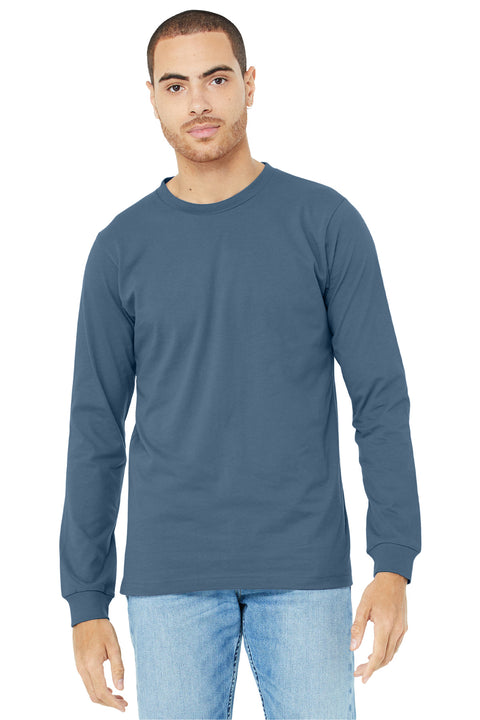 BELLA+CANVAS  ®  Unisex Jersey Long Sleeve Tee. BC3501 - [Steel Blue]