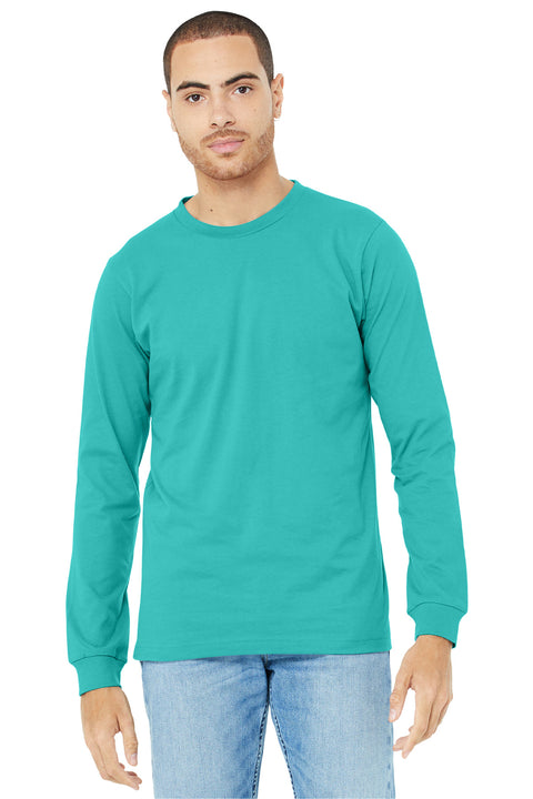 BELLA+CANVAS  ®  Unisex Jersey Long Sleeve Tee. BC3501 - [Teal]