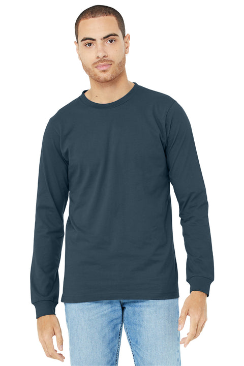 BELLA+CANVAS  ®  Unisex Jersey Long Sleeve Tee. BC3501 - [Vintage Navy]