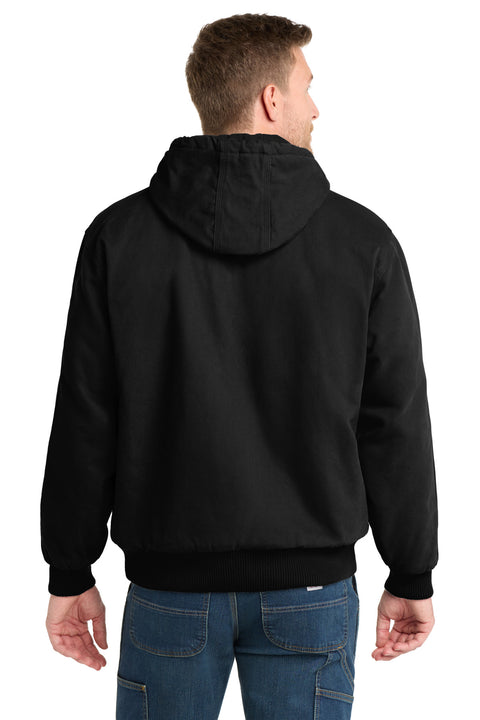 CornerStone® Washed Duck Cloth Insulated Hooded Work Jacket. CSJ41