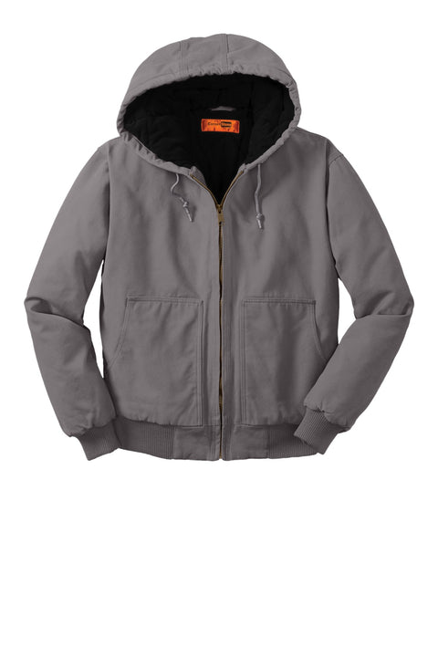 CornerStone® Washed Duck Cloth Insulated Hooded Work Jacket. CSJ41