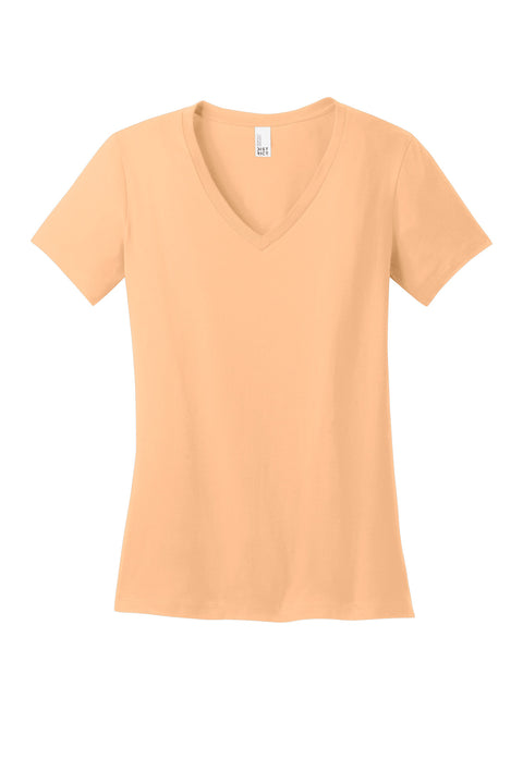 District® - Women's Perfect Weight® V-Neck Tee. DM1170L