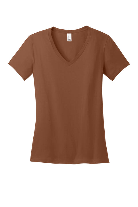 District® - Women's Perfect Weight® V-Neck Tee. DM1170L