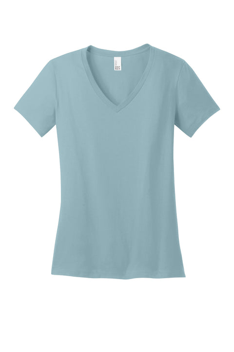 District® - Women's Perfect Weight® V-Neck Tee. DM1170L