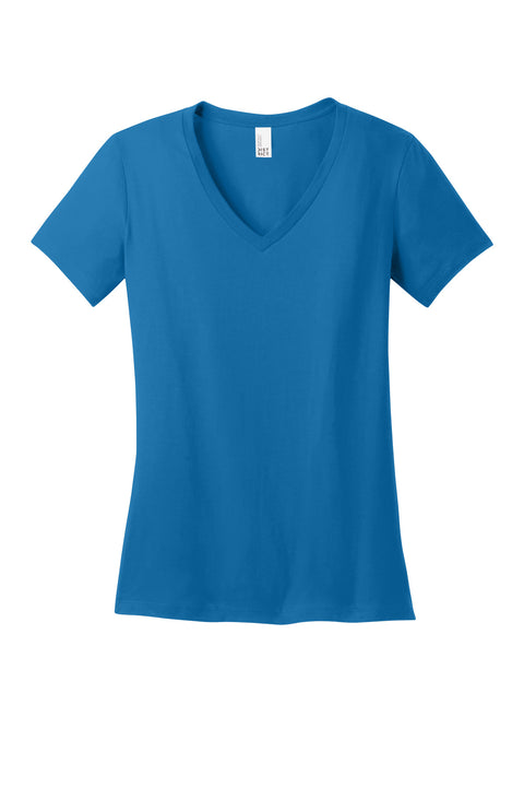 District® - Women's Perfect Weight® V-Neck Tee. DM1170L