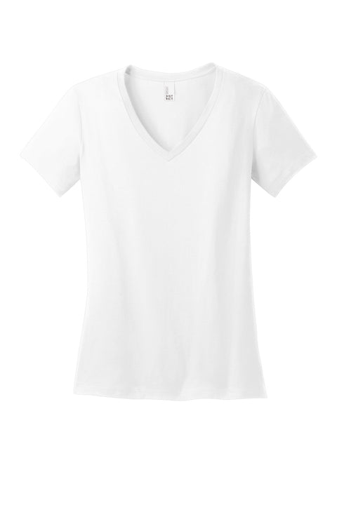 District® - Women's Perfect Weight® V-Neck Tee. DM1170L