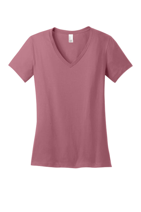 District® - Women's Perfect Weight® V-Neck Tee. DM1170L