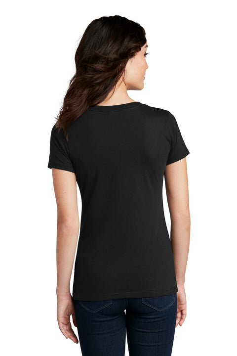 District® Women's Perfect Blend® CVC V-Neck Tee. DM1190L