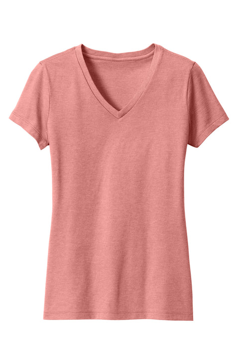 District® Women's Perfect Blend® CVC V-Neck Tee. DM1190L