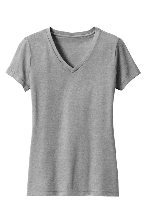 District® Women's Perfect Blend® CVC V-Neck Tee. DM1190L