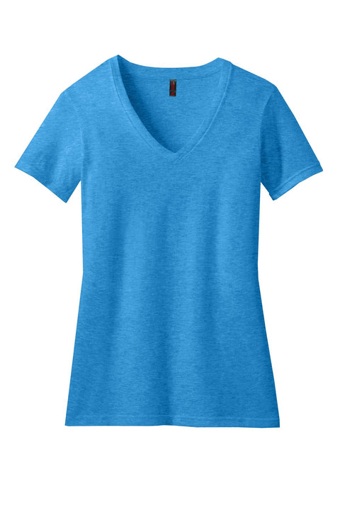 District® Women's Perfect Blend® CVC V-Neck Tee. DM1190L