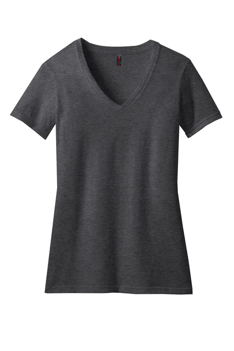 District® Women's Perfect Blend® CVC V-Neck Tee. DM1190L
