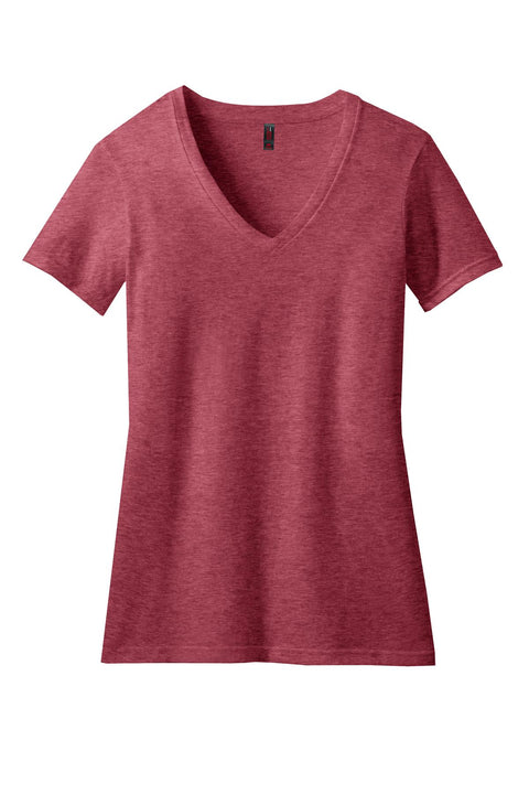 District® Women's Perfect Blend® CVC V-Neck Tee. DM1190L