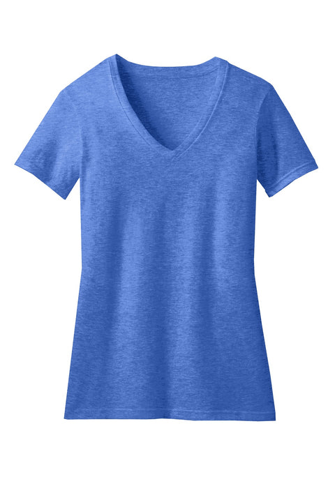 District® Women's Perfect Blend® CVC V-Neck Tee. DM1190L