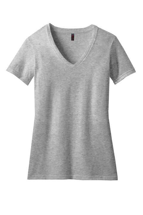 District® Women's Perfect Blend® CVC V-Neck Tee. DM1190L