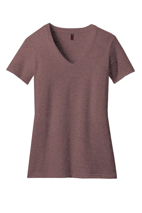 District® Women's Perfect Blend® CVC V-Neck Tee. DM1190L