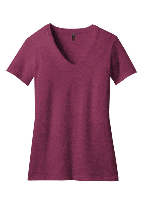 District® Women's Perfect Blend® CVC V-Neck Tee. DM1190L