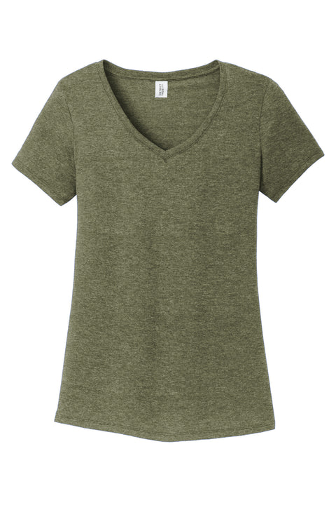 District® Women's Perfect Tri® V-Neck Tee. DM1350L