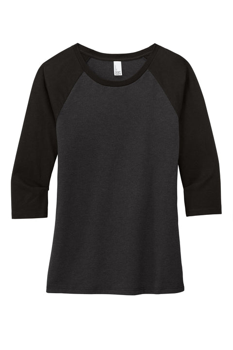 District® Women's Perfect Tri® 3/4-Sleeve Raglan. DM136L