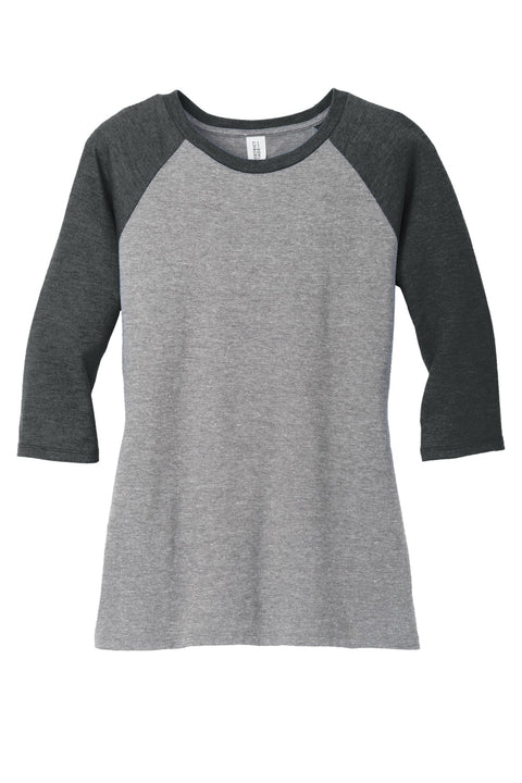 District® Women's Perfect Tri® 3/4-Sleeve Raglan. DM136L