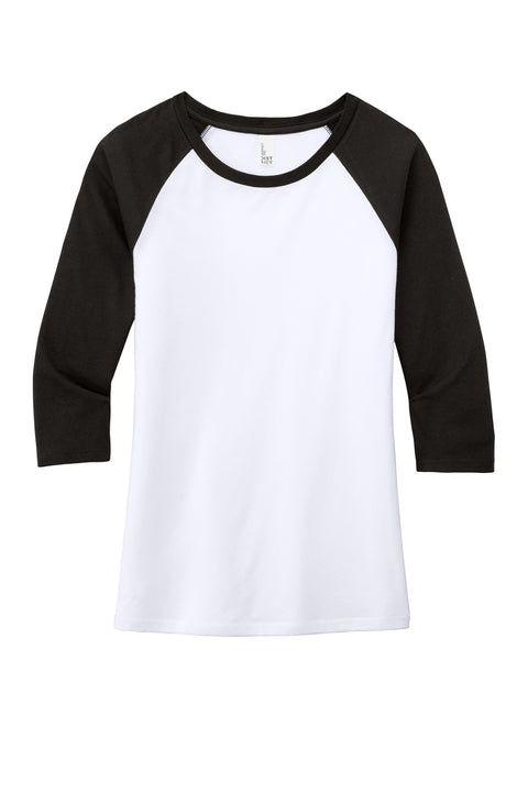 District® Women's Perfect Tri® 3/4-Sleeve Raglan. DM136L