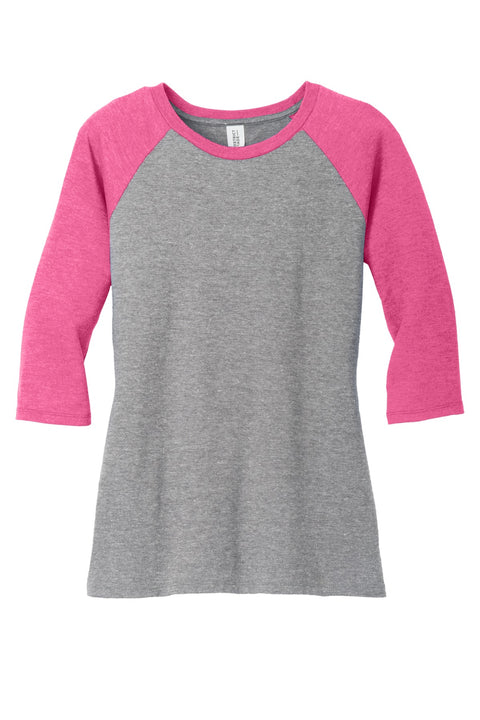 District® Women's Perfect Tri® 3/4-Sleeve Raglan. DM136L
