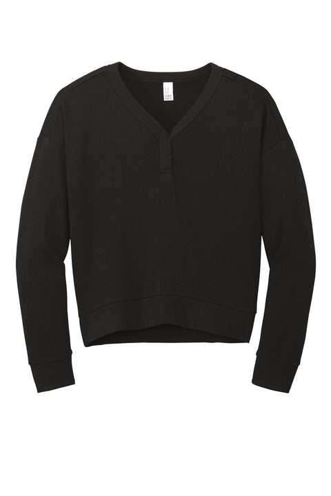 District® Women's Perfect Tri® Fleece V-Neck Sweatshirt DT1312