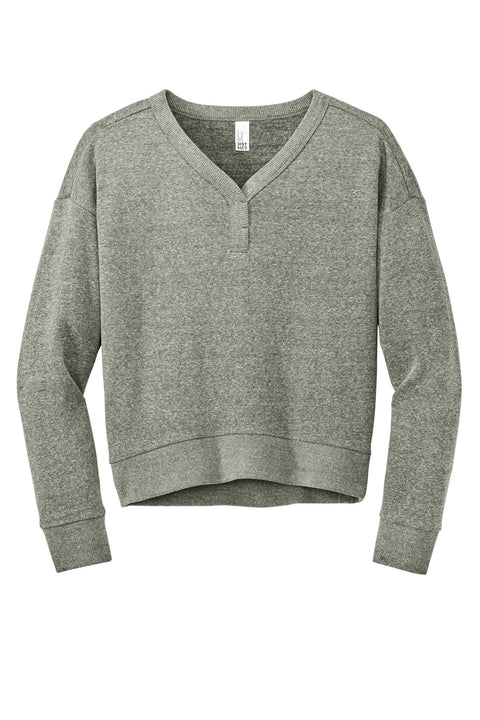 District® Women's Perfect Tri® Fleece V-Neck Sweatshirt DT1312