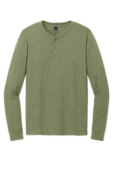 District® Perfect Tri® Long Sleeve Henley DT145
