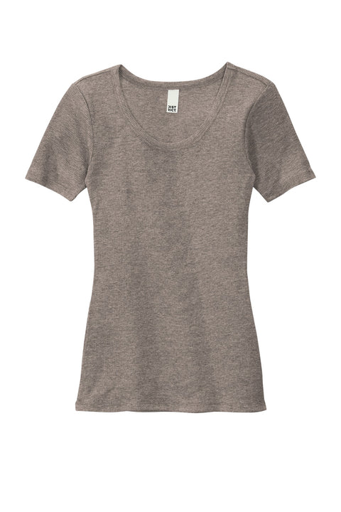 District® Women's V.I.T.™Rib Scoop Neck Tee DT6020
