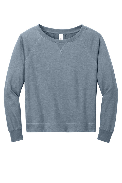 District® Women's Featherweight French Terry™ Long Sleeve Crewneck DT672