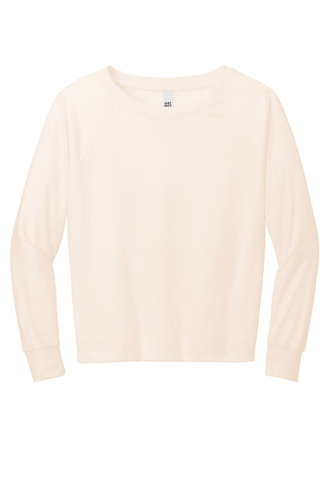 District® Women's Featherweight French Terry™ Long Sleeve Crewneck DT672
