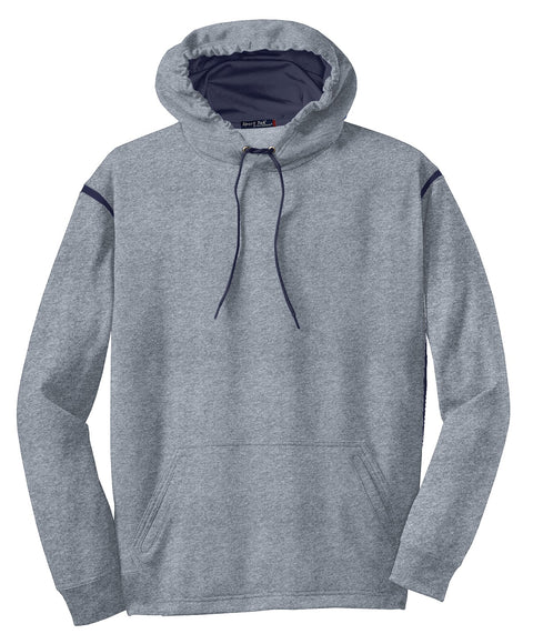 Sport-Tek® Tech Fleece Colorblock Hooded Sweatshirt. F246